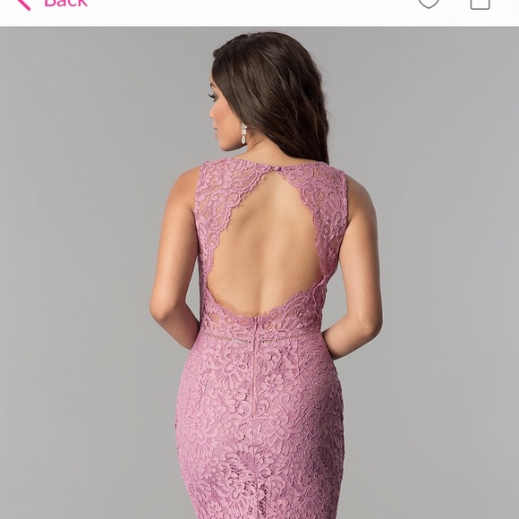 Mauve long prom dress - Picture 3 of 4